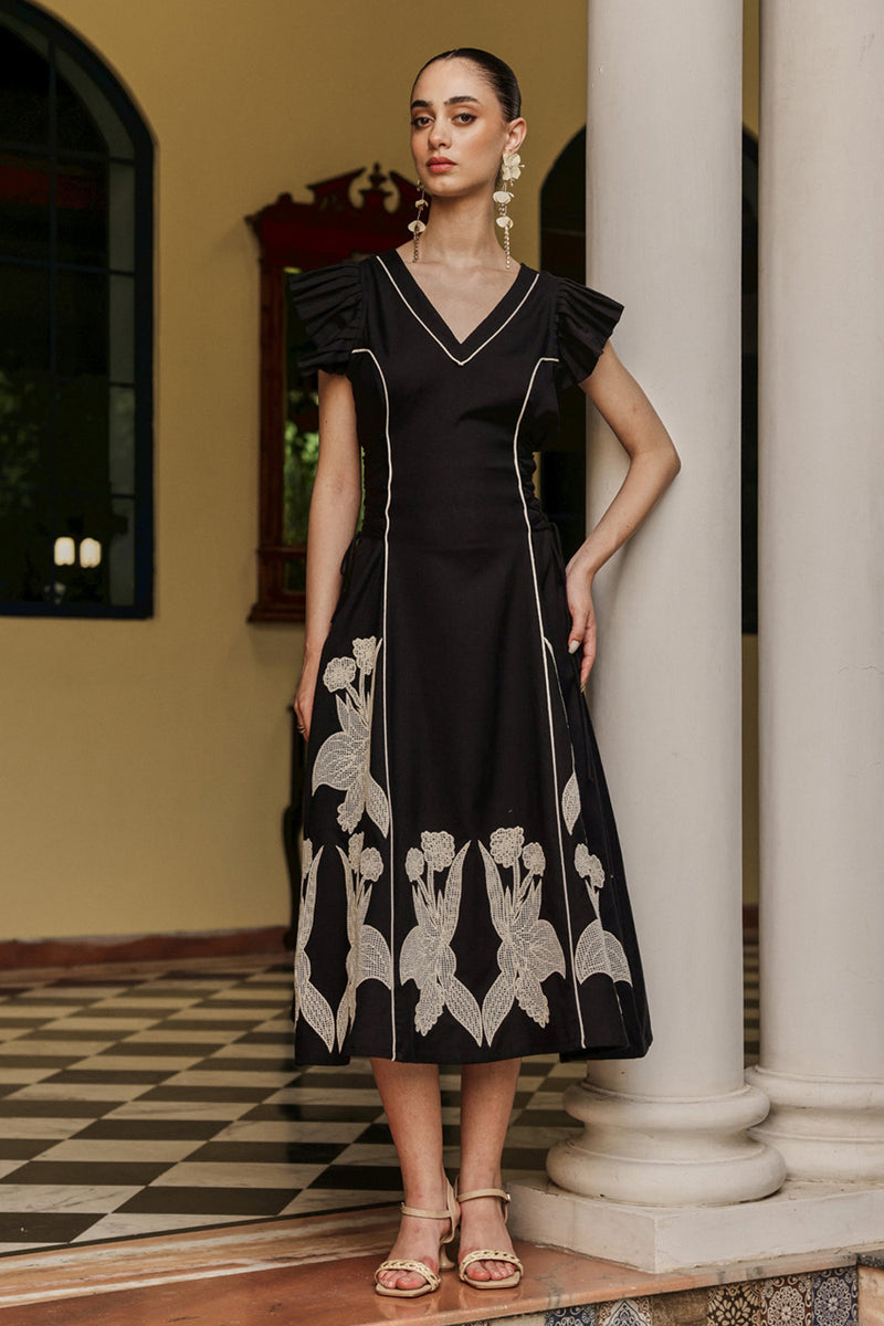 The Bouquet Midi Dress – Boho Chic By Sukriti Jain