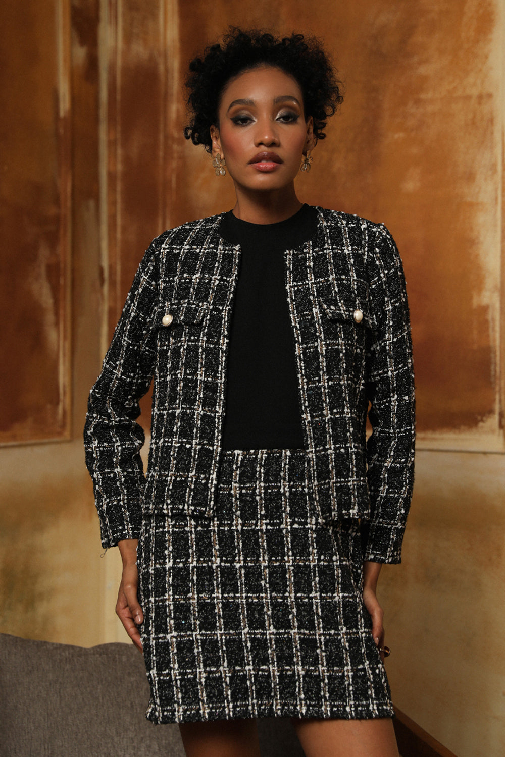 Classic Tweed Dress – Boho Chic By Sukriti Jain