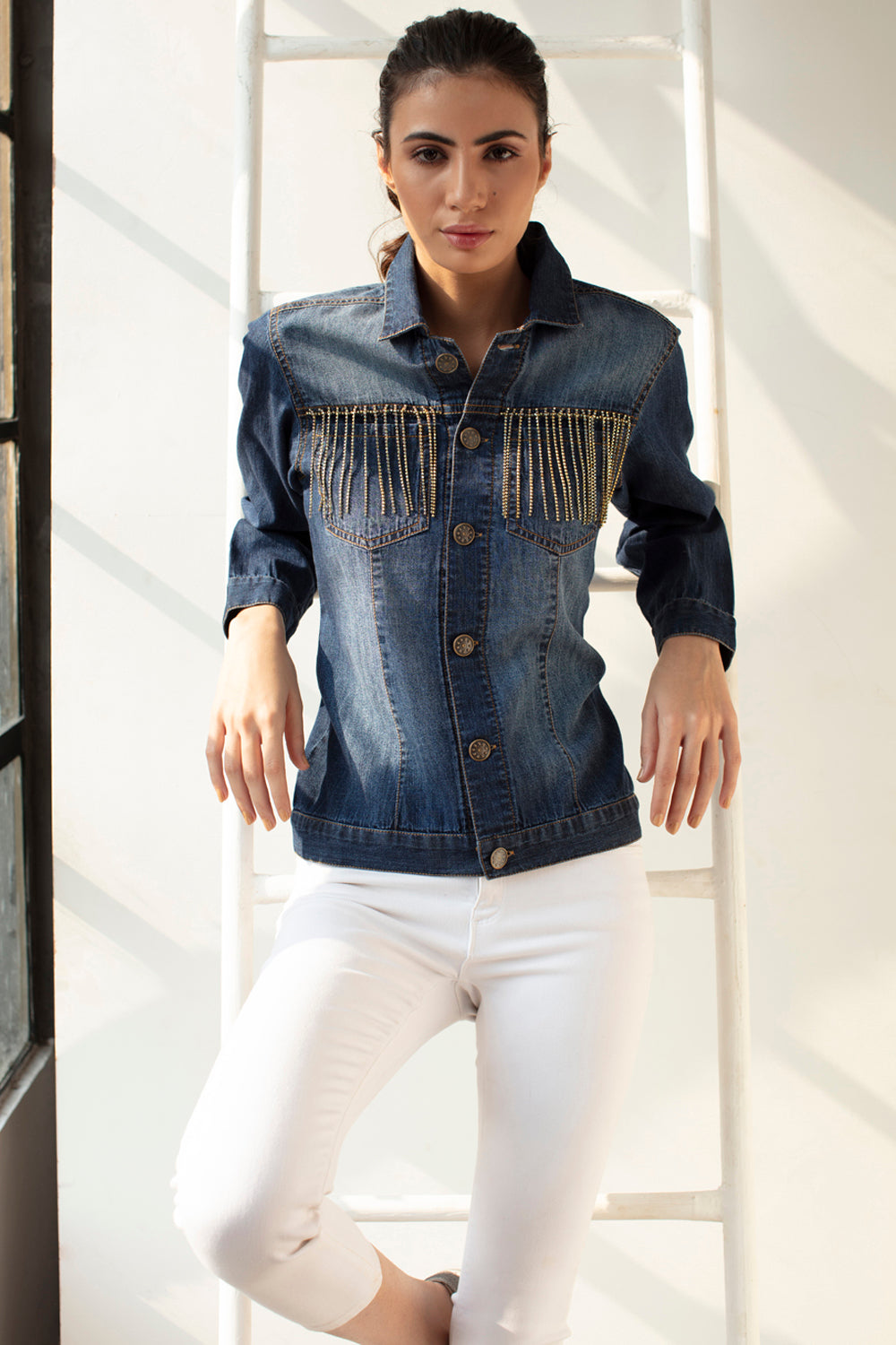 Elasticity Slim Denim Jackets Women Student Outwear Casual Short Blue Jeans  Jacket Coat at Amazon Women's Coats Shop